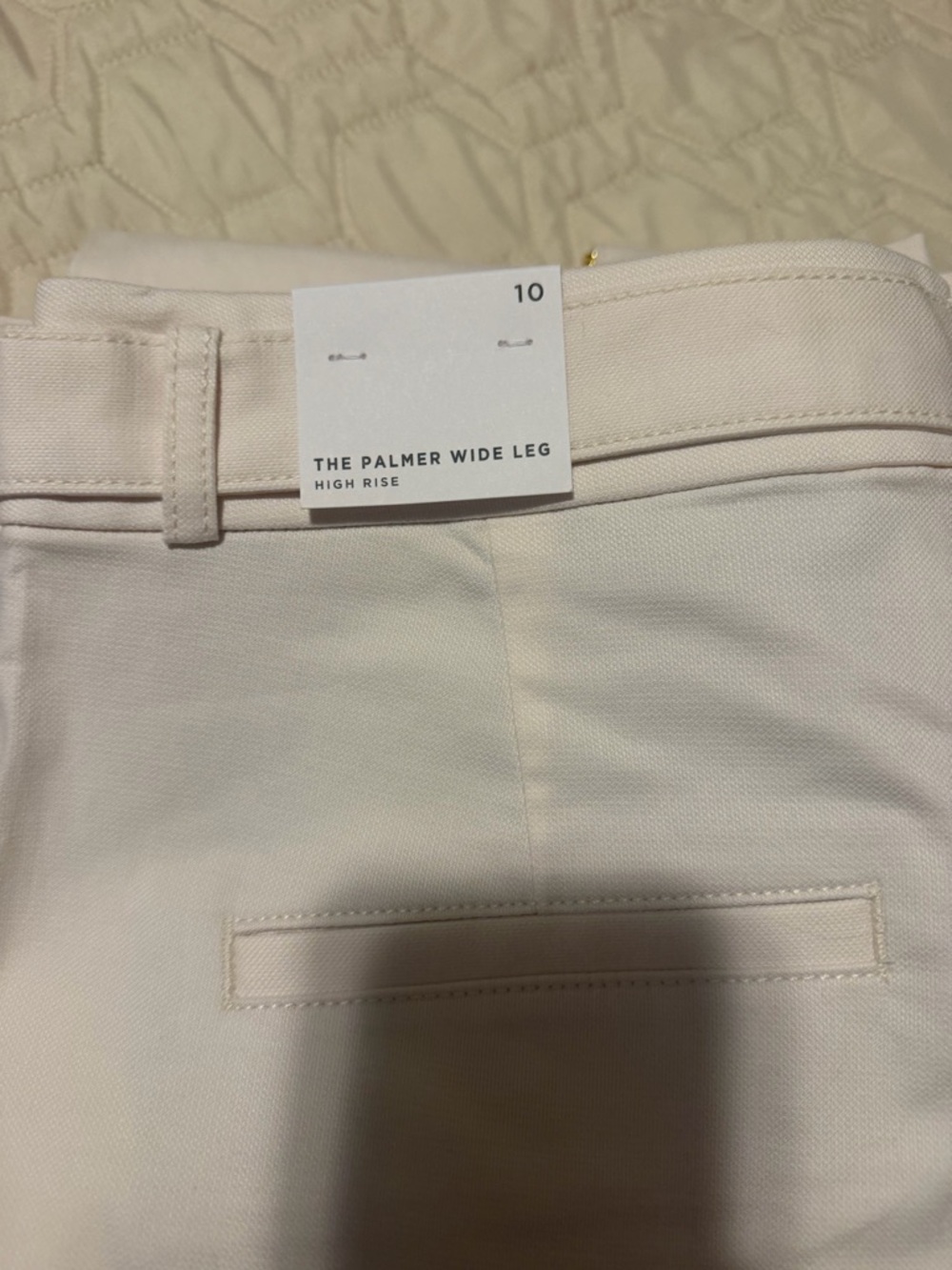 High-Waist Wide Leg Utility Pants in winter white - Picture 7 of 8